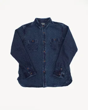 D5688 - "Ajiro Denim" Shirt - Indigo Dyed