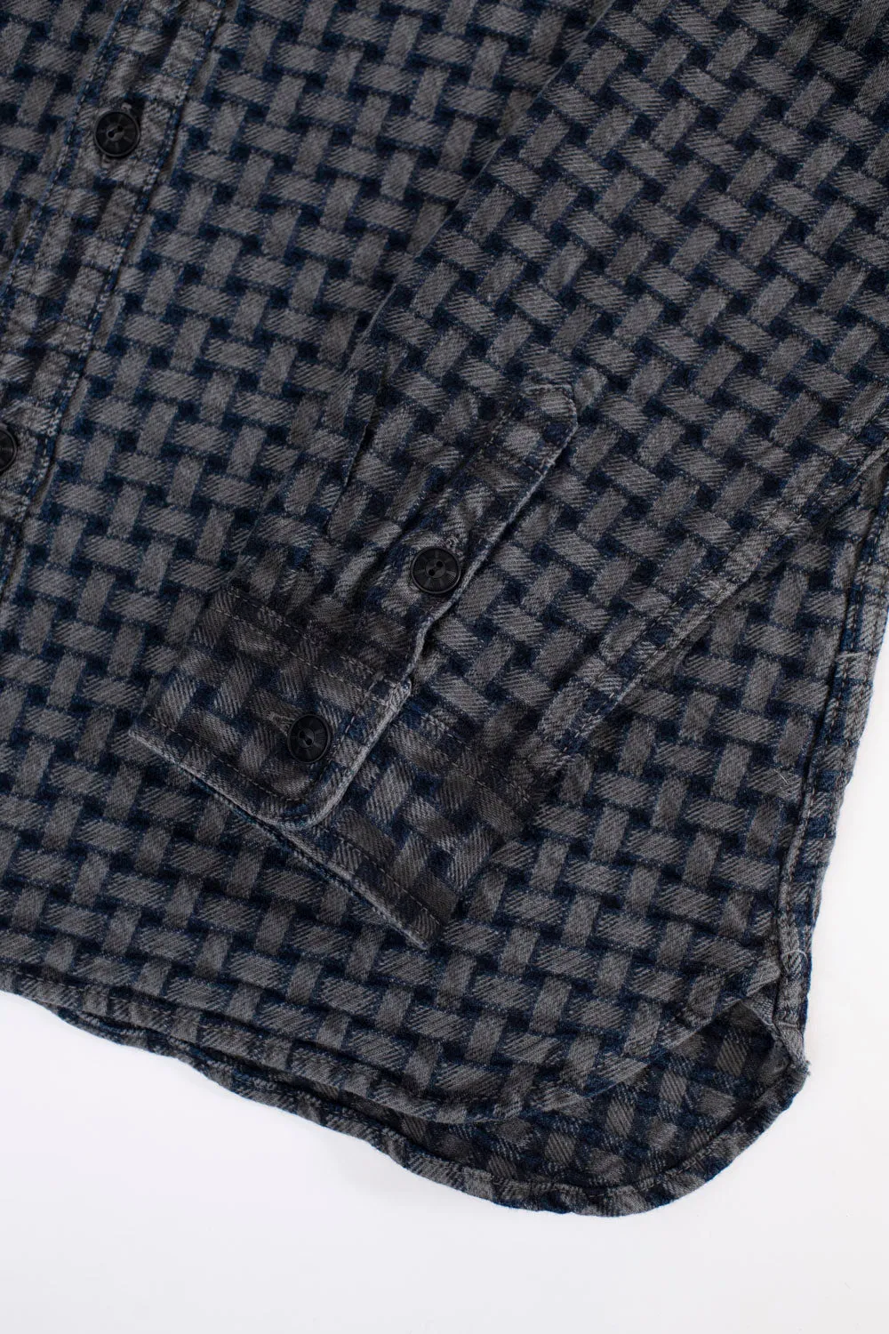 D5688 - "Ajiro Denim" Shirt - Sumi Ink Dyed
