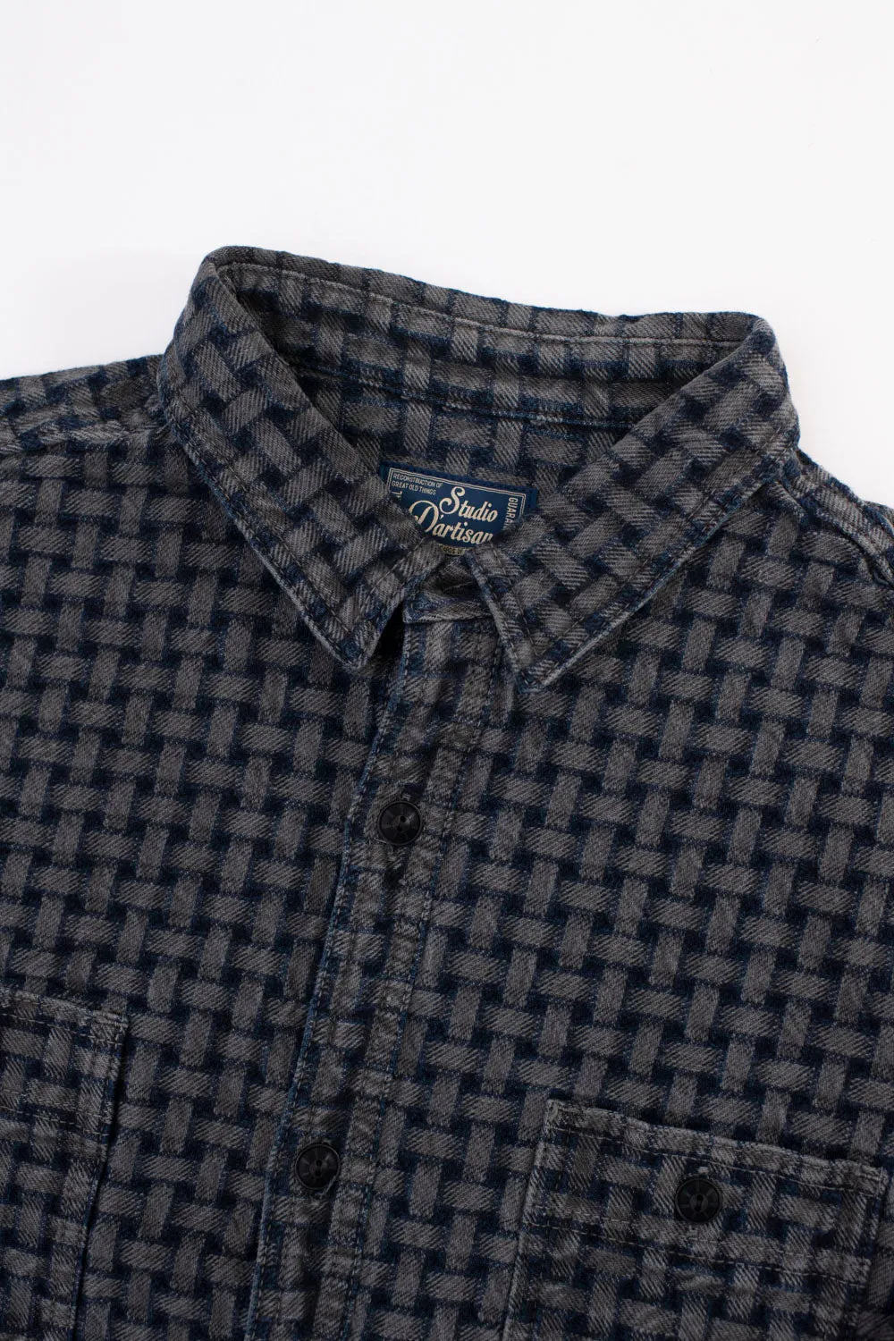 D5688 - "Ajiro Denim" Shirt - Sumi Ink Dyed