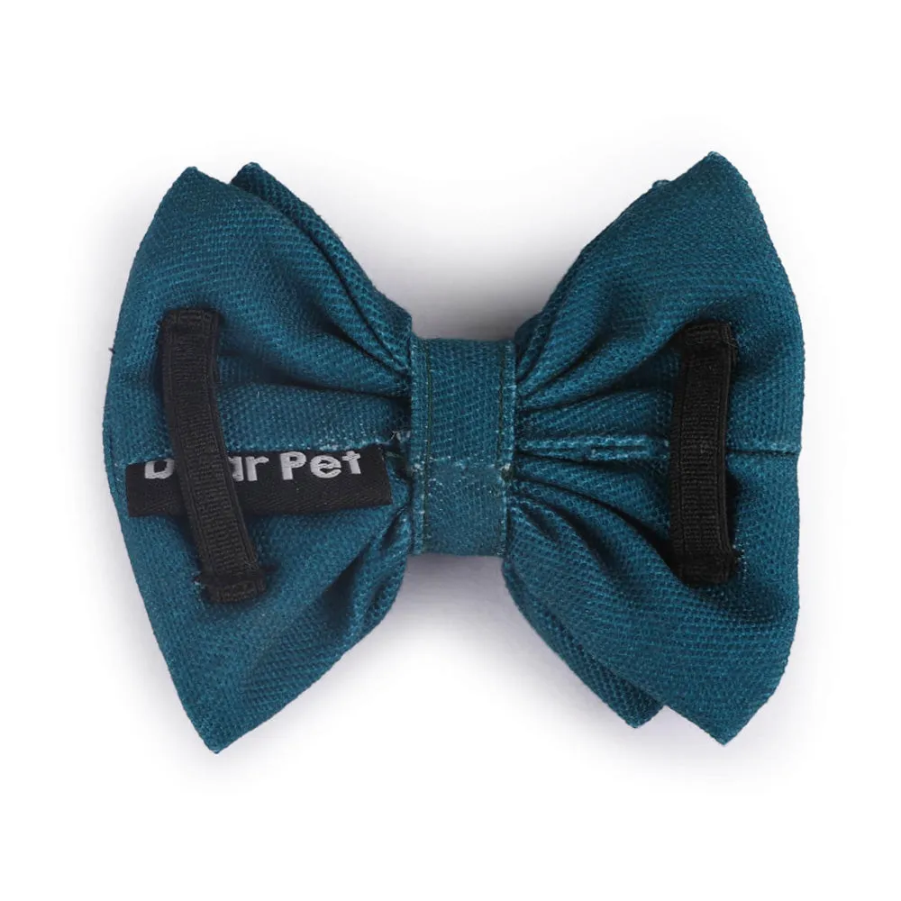 Dear Pet Classic Teal Blue Cat Bow (Detachable)