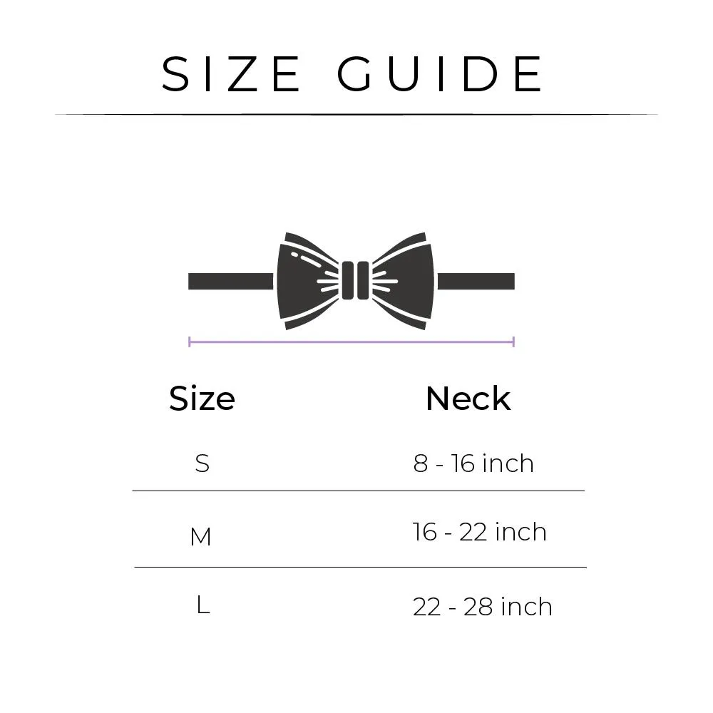 DearPet Double Trouble Purple & Pink Dog Bow Tie