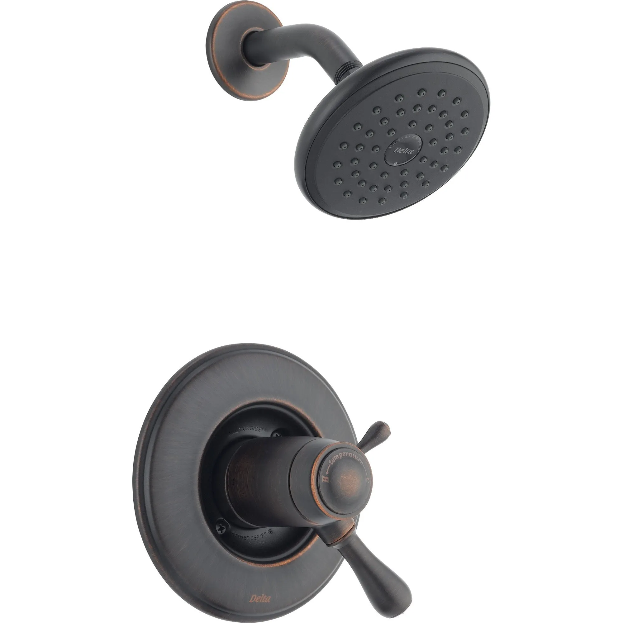 Delta Leland Venetian Bronze Thermostatic Dual Control Shower Faucet Trim 467084