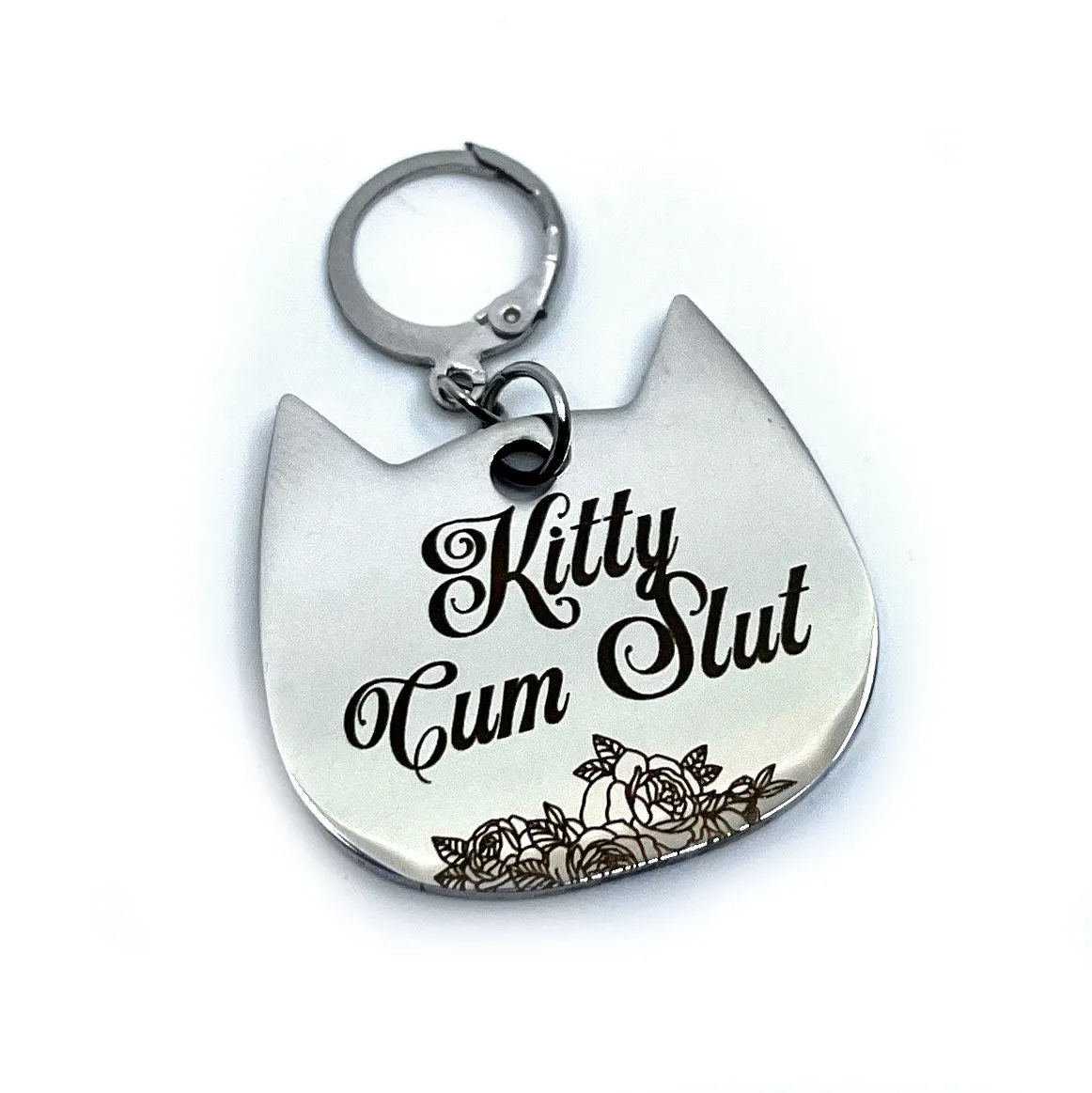 Design Your Own Steel Collar Tag - Cat Head
