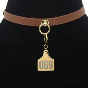 Design Your Own Steel Collar Tag - Cow Tag