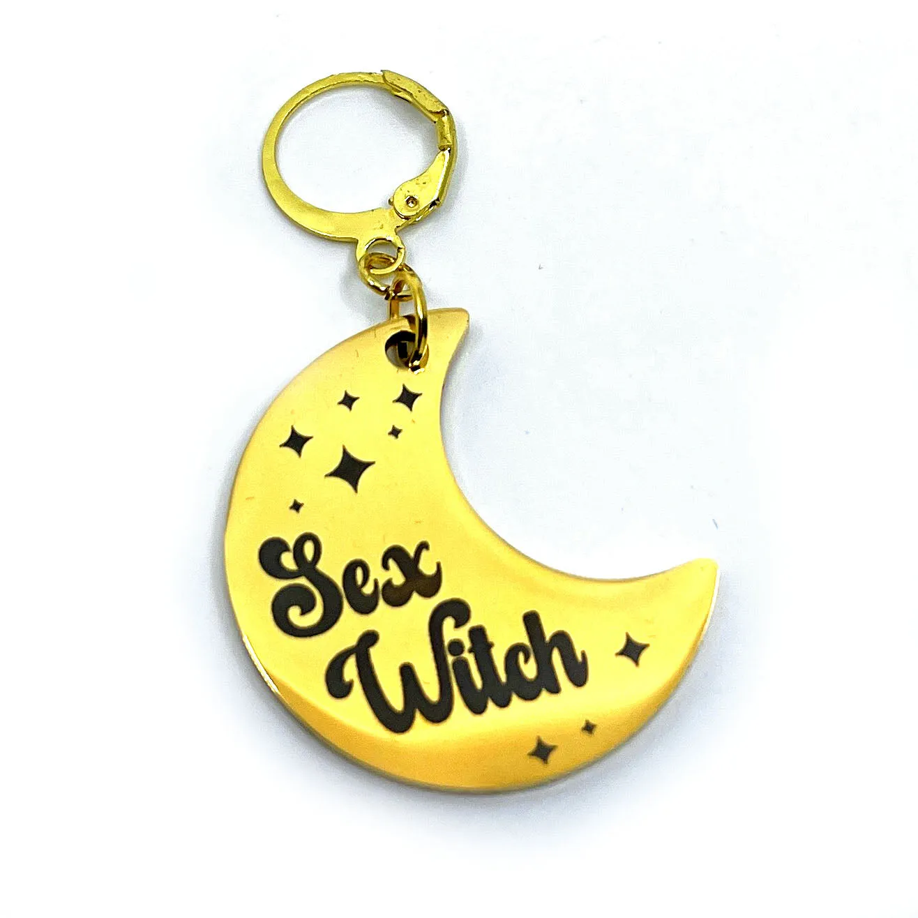 Design Your Own Steel Collar Tag - Crescent Moon