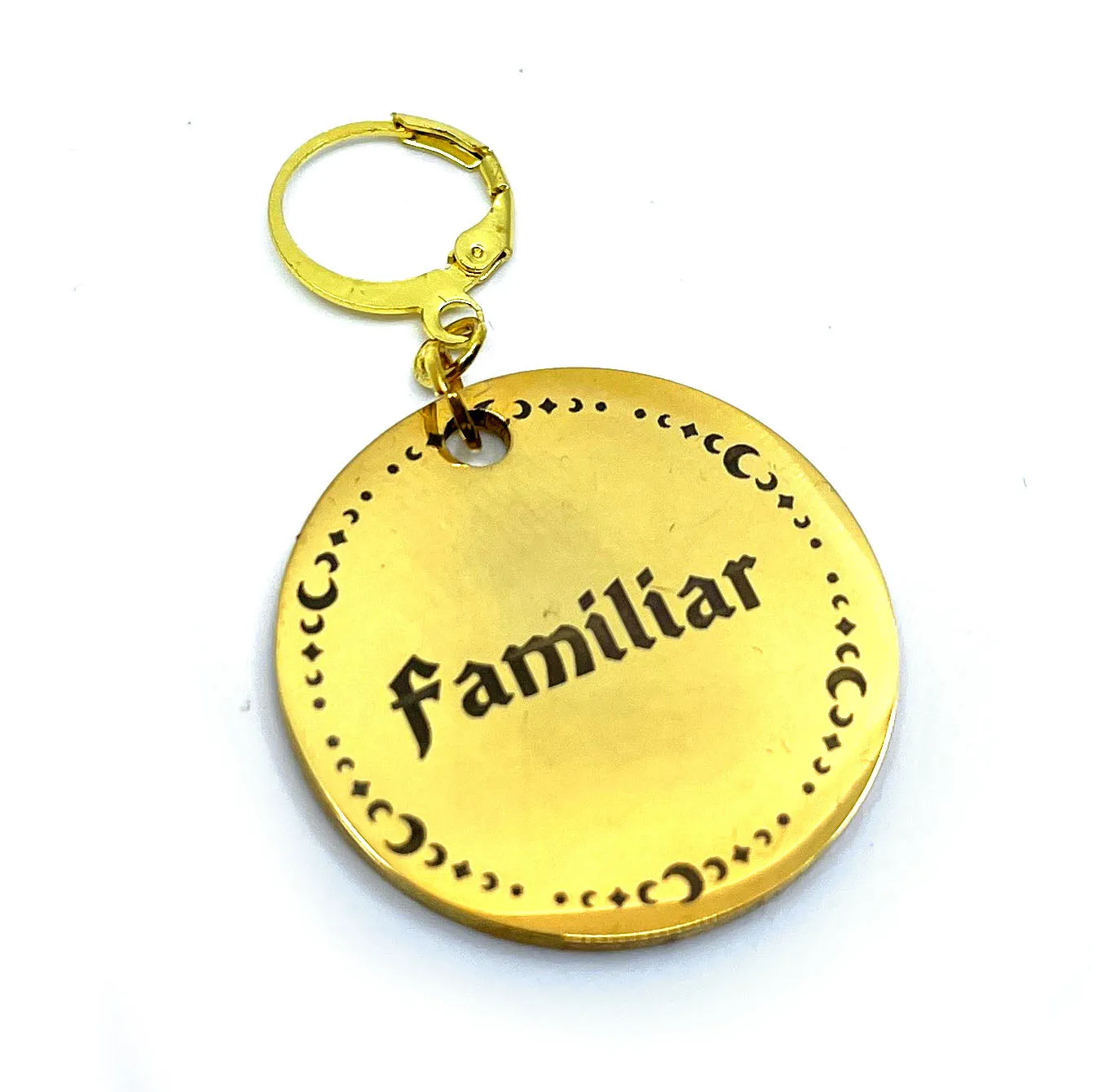 Design Your Own Steel Collar Tag - Large Round