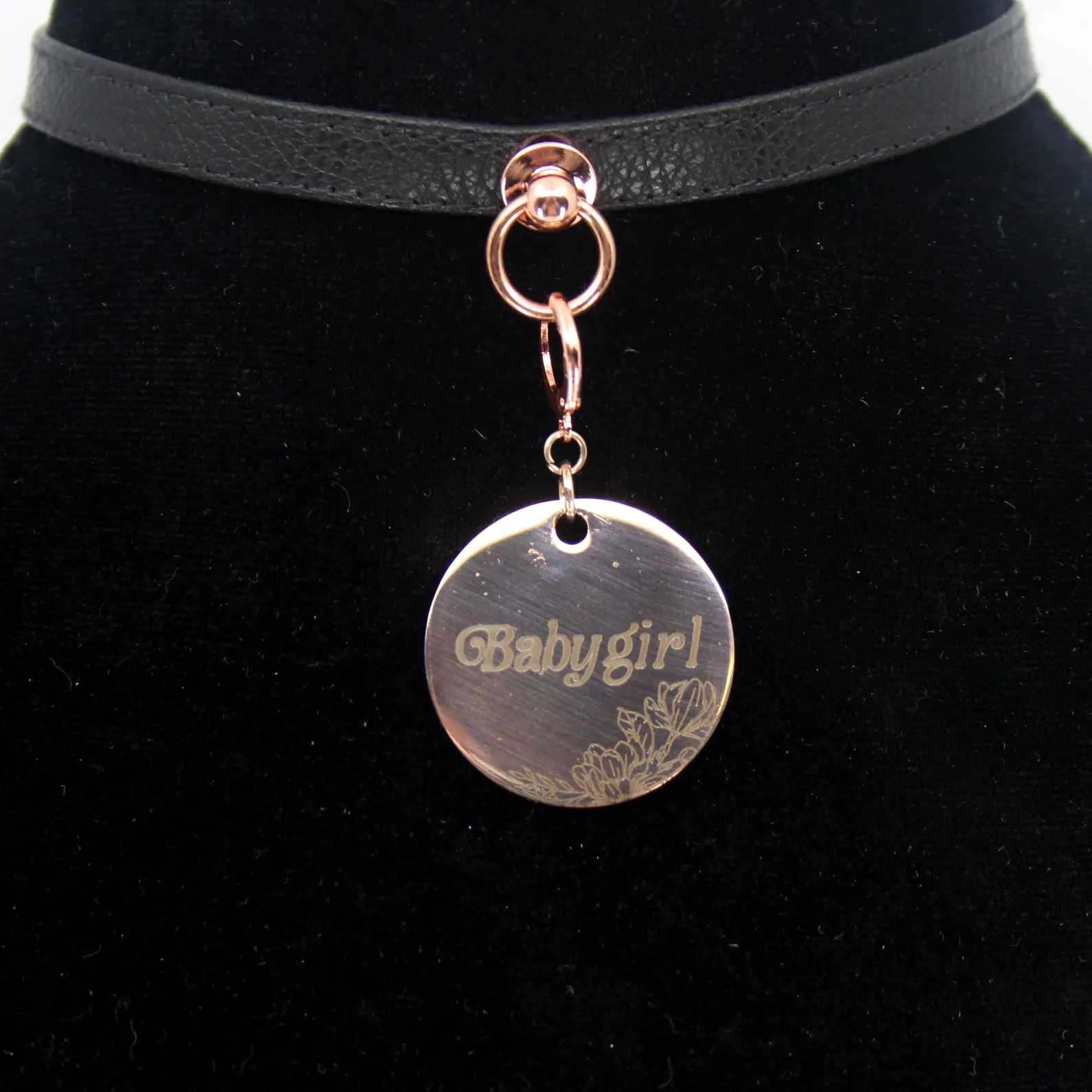 Design Your Own Steel Collar Tag - Large Round