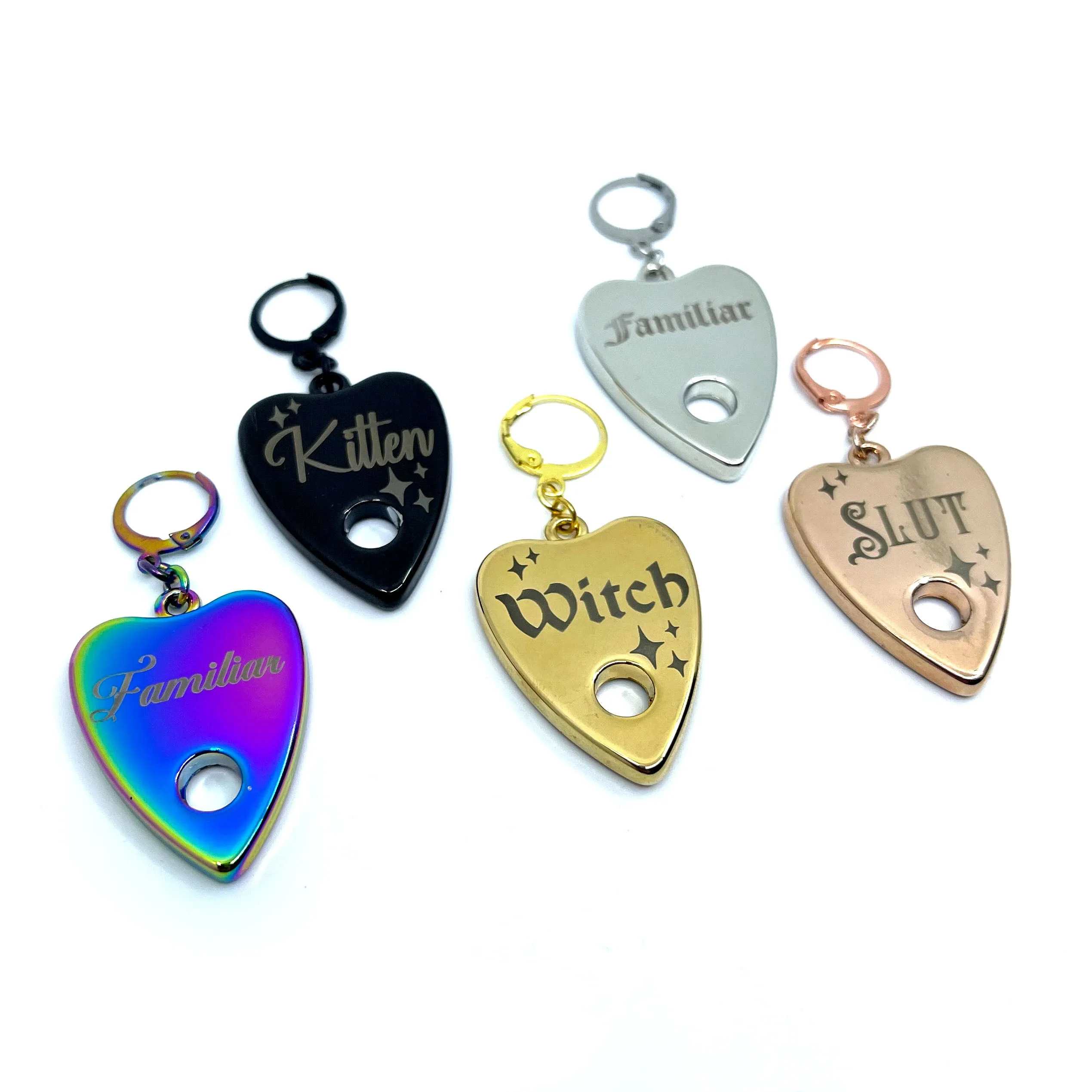 Design Your Own Steel Collar Tag - Ouija Planchette