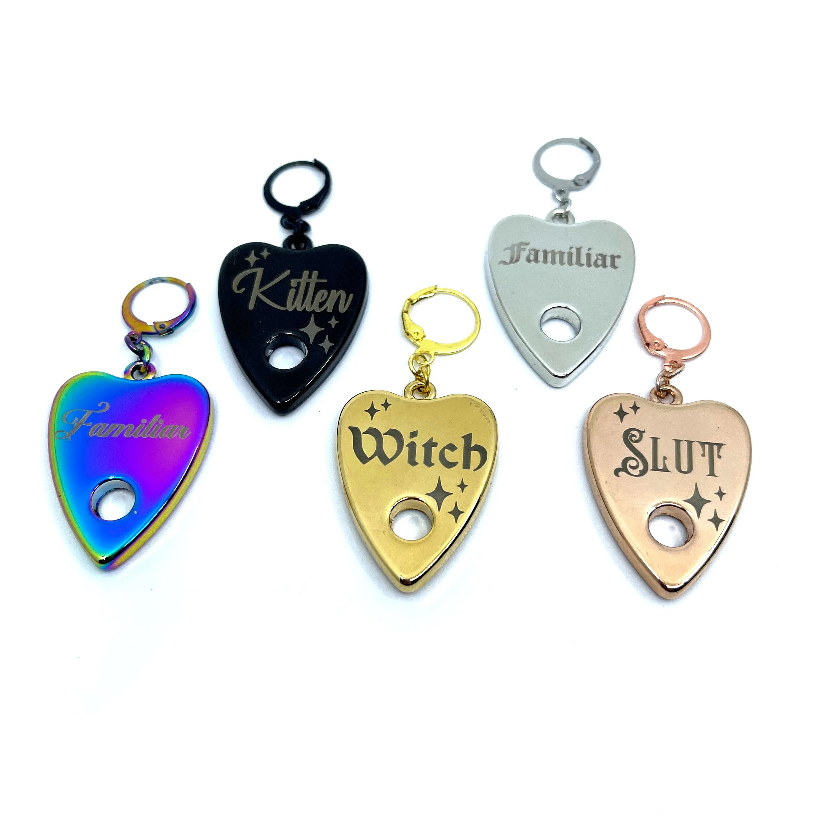 Design Your Own Steel Collar Tag - Ouija Planchette