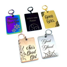 Design Your Own Steel Collar Tag - Rectangle