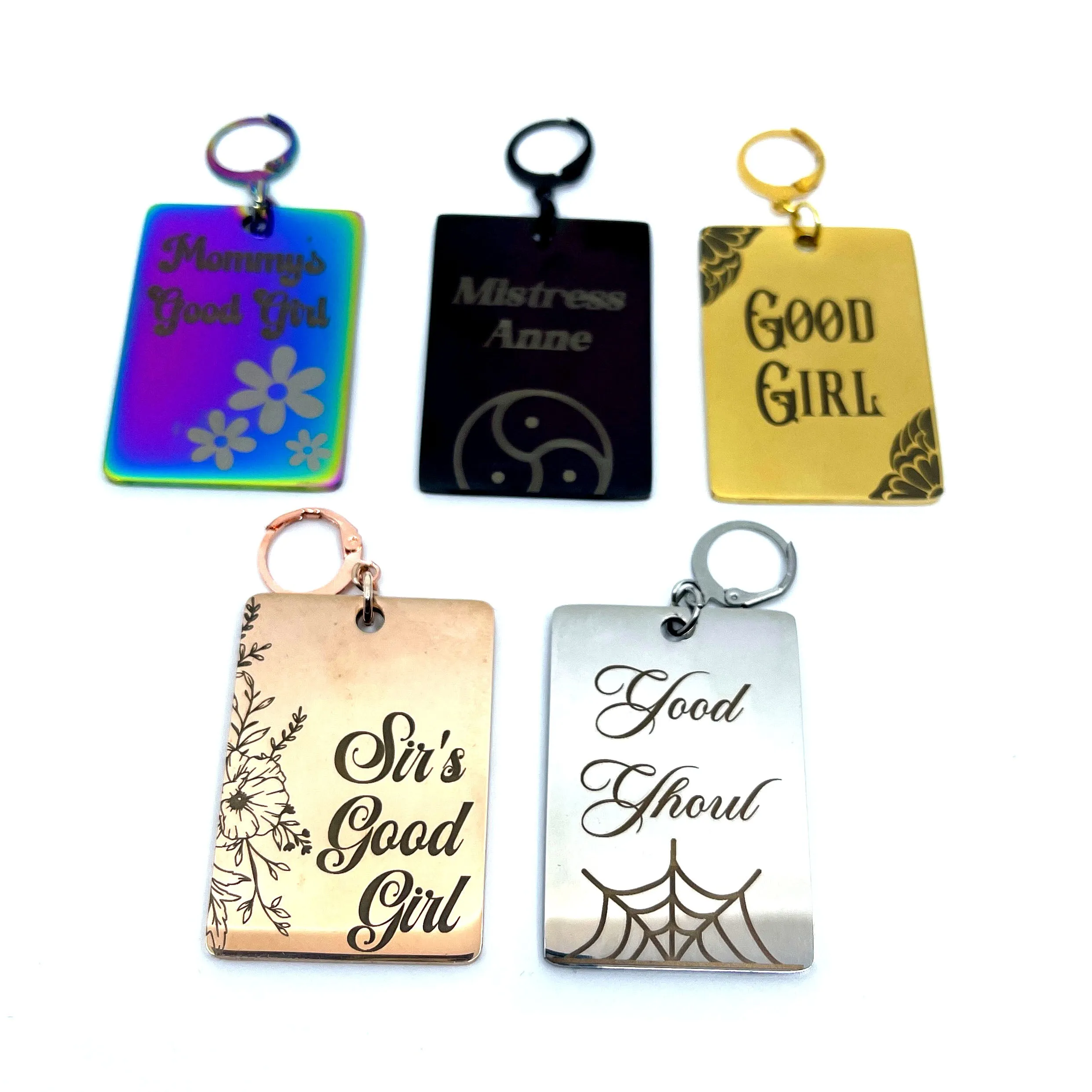 Design Your Own Steel Collar Tag - Rectangle