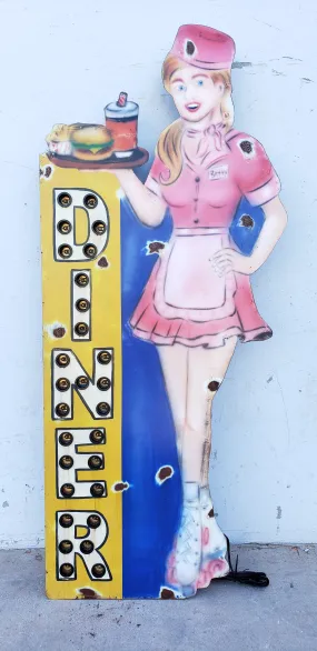 Diner / Car Hop Metal Sign