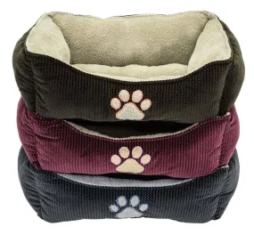 DMC Box Bed With Paw Print 1ea