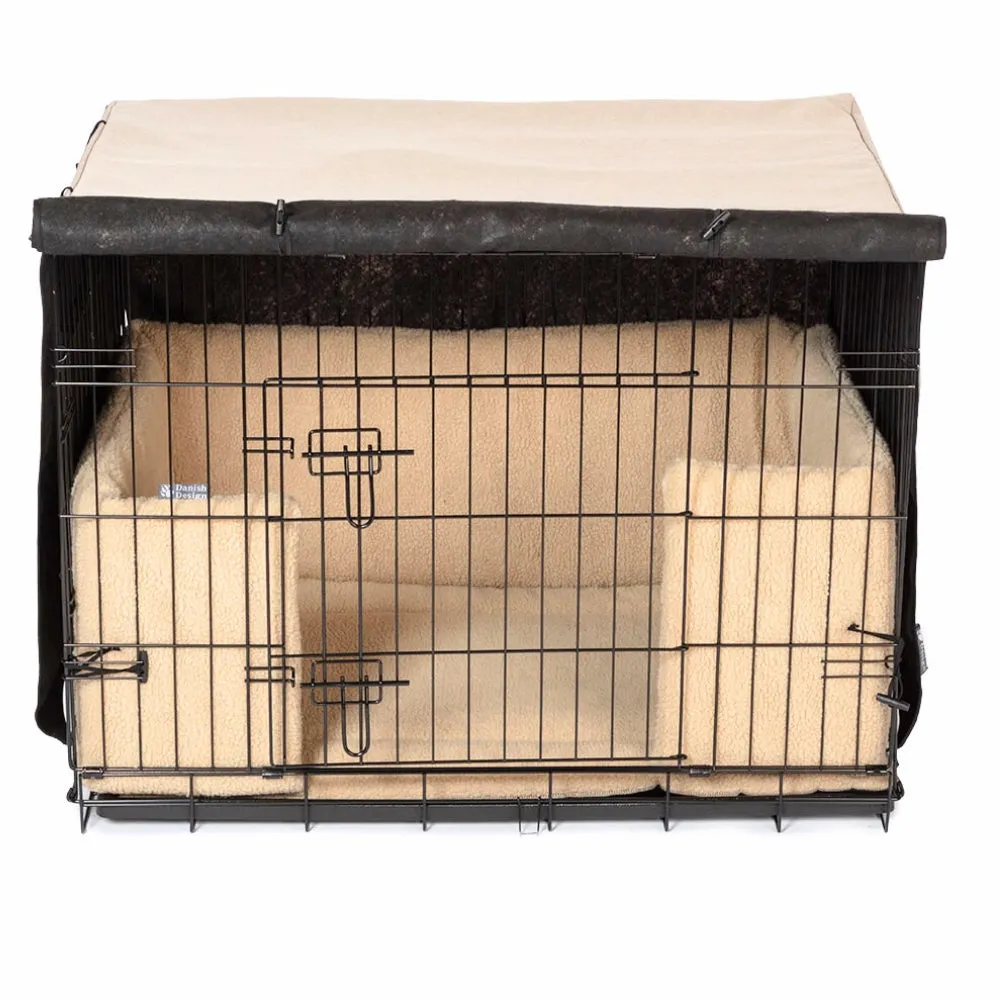 Dog Crate Cover Oatmeal by Danish Design