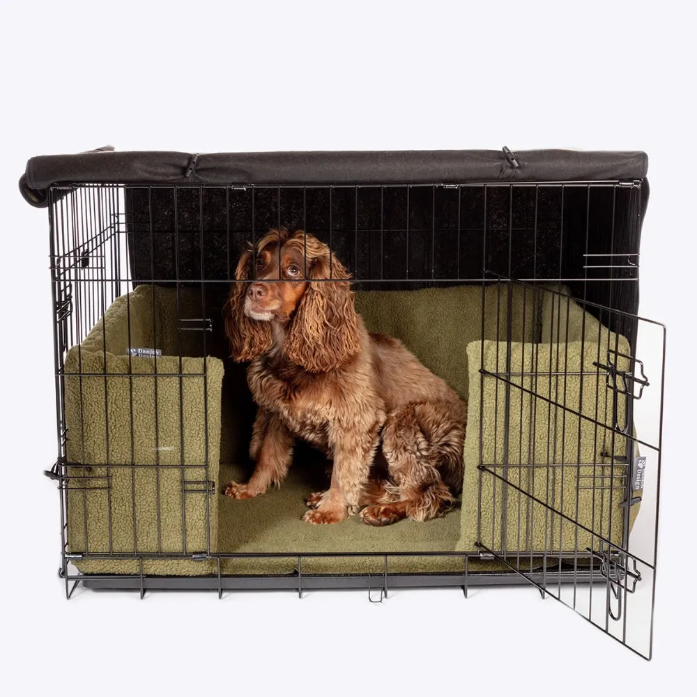 Dog Crate Cover Olive by Danish Design