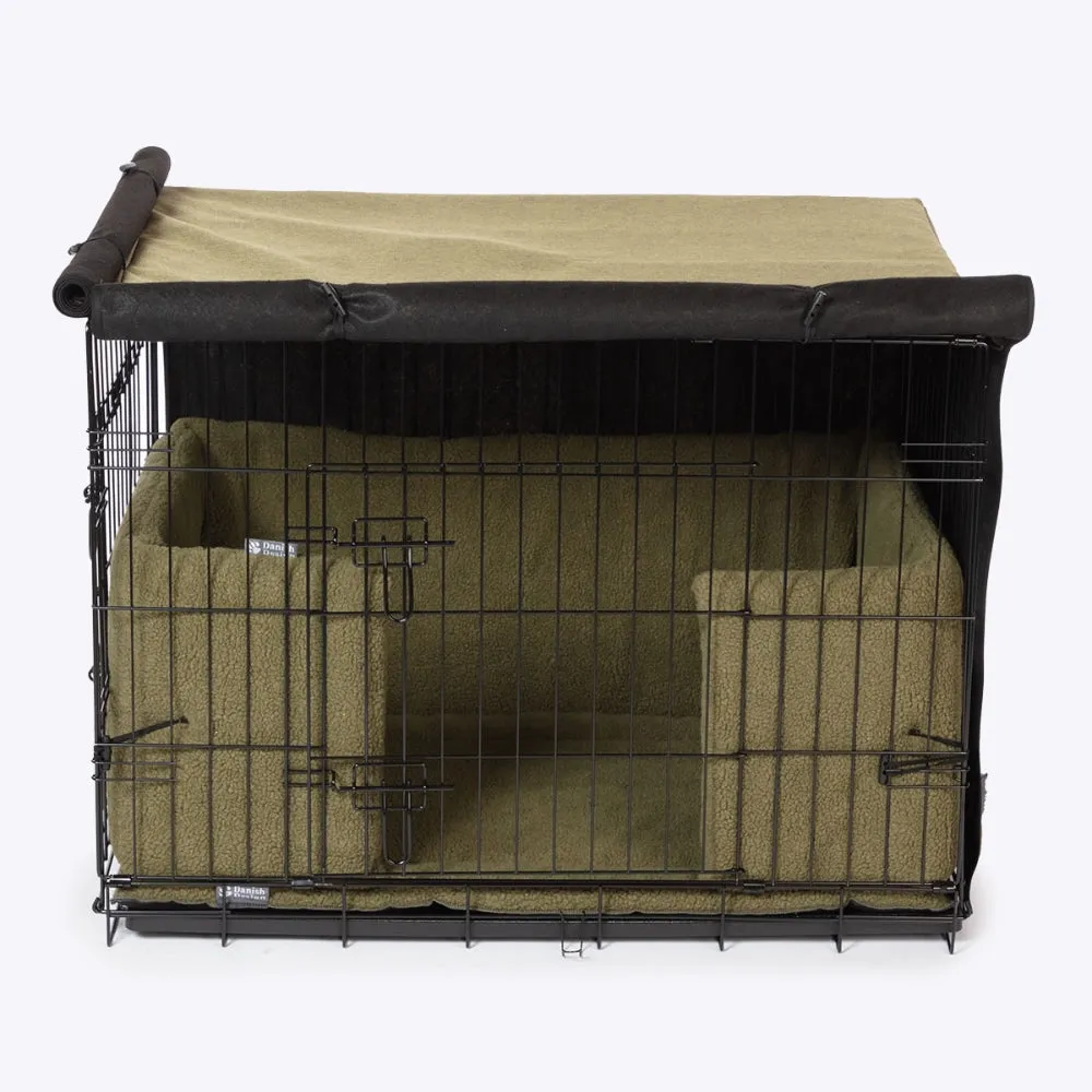 Dog Crate Cover Olive by Danish Design
