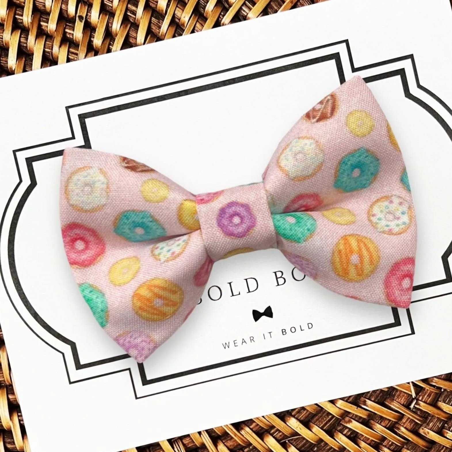 Donut Bow Tie for Dog Collar or Cat Collar