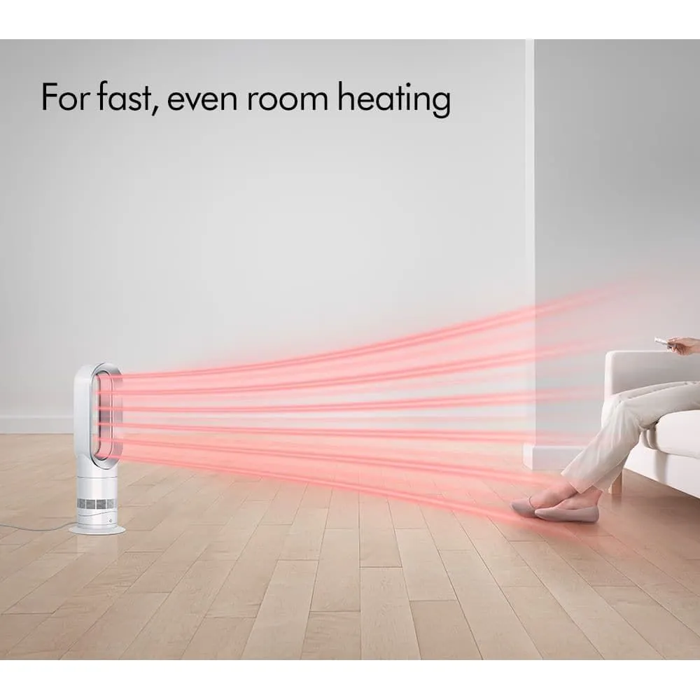 Dyson AM09 Hot Cool Jet Focus Heater Fan - White/Silver