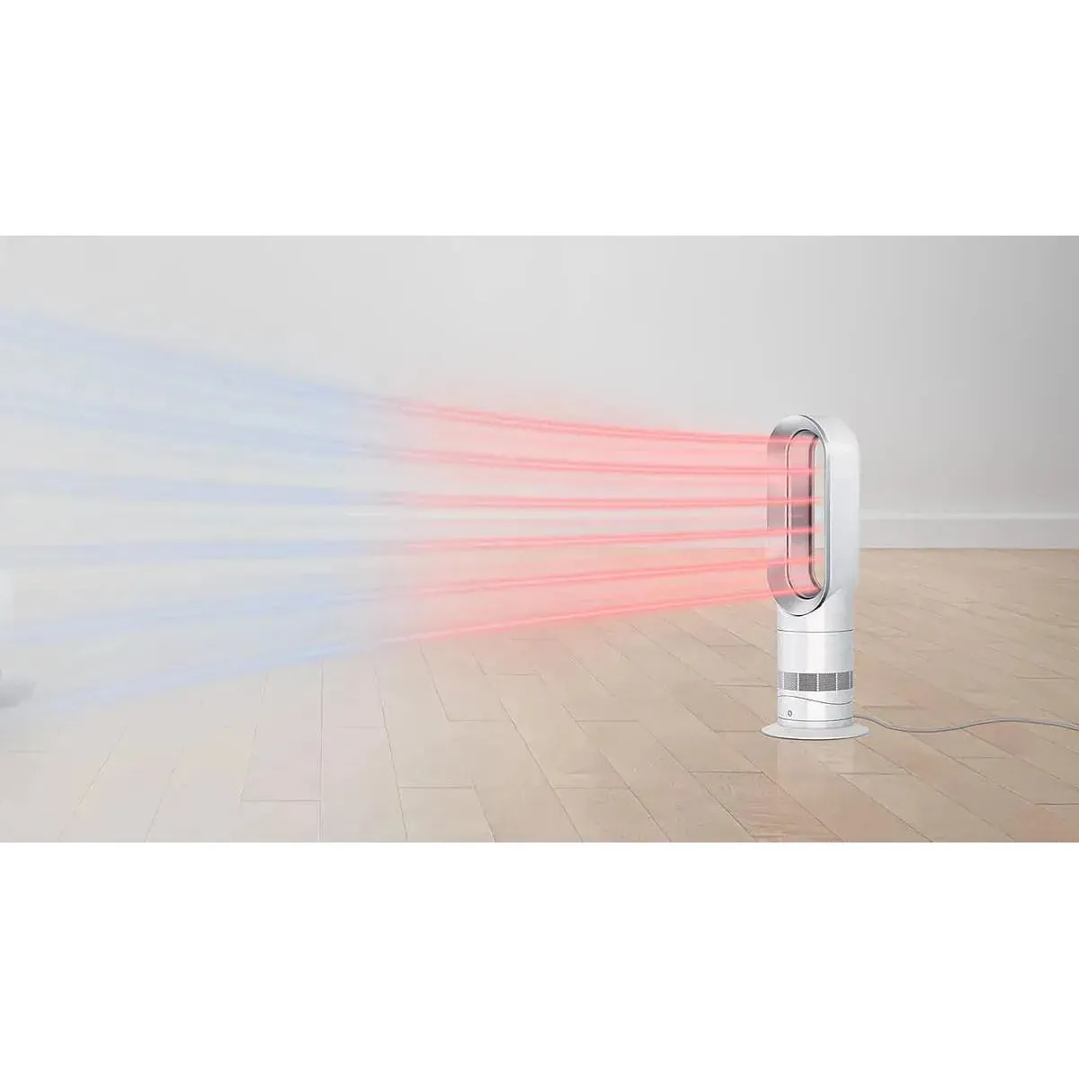 Dyson AM09 Hot Cool Jet Focus Heater Fan - White/Silver