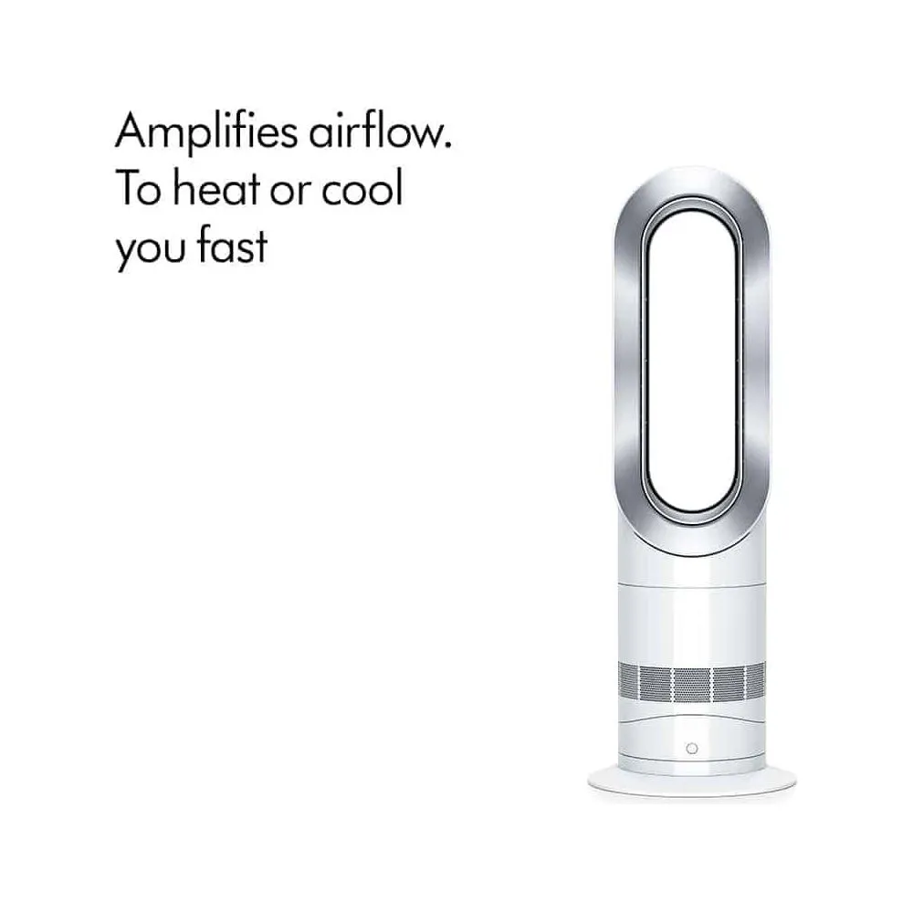Dyson AM09 Hot Cool Jet Focus Heater Fan - White/Silver