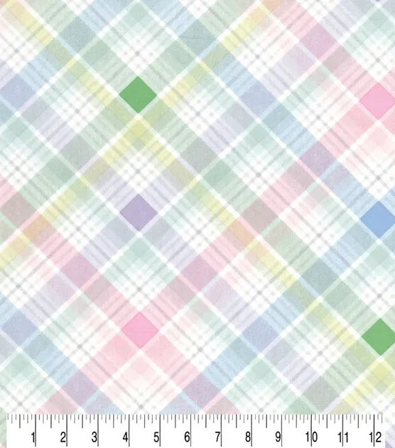 Easter Plaid Bow Tie, Pastel Plaid Spring Bow Tie