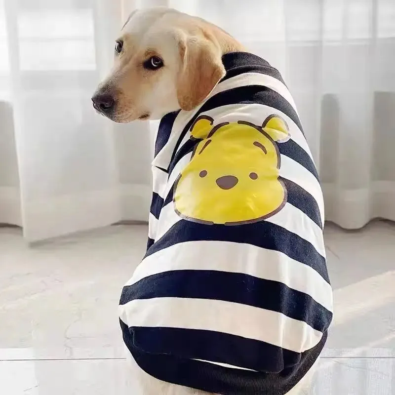 Elevate Your Big Dog's Style with Fashion Brand 100% Cotton Spring-Autumn Labrador & Golden Retriever Pet Sweaters: Trendy Anti-Hair Drop Hoodies for Stylish Pets!