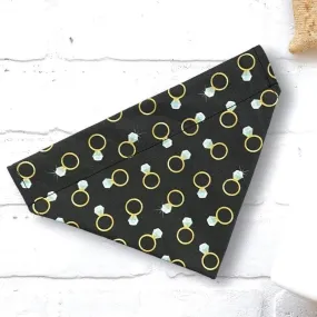 Engagement Ring Dog Bandana