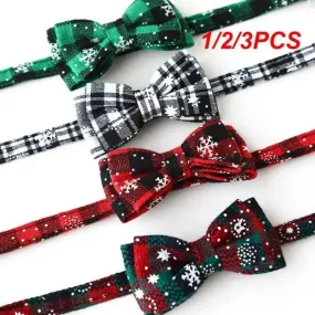 Festive Christmas Pet Collar Tie for Cats & Dogs