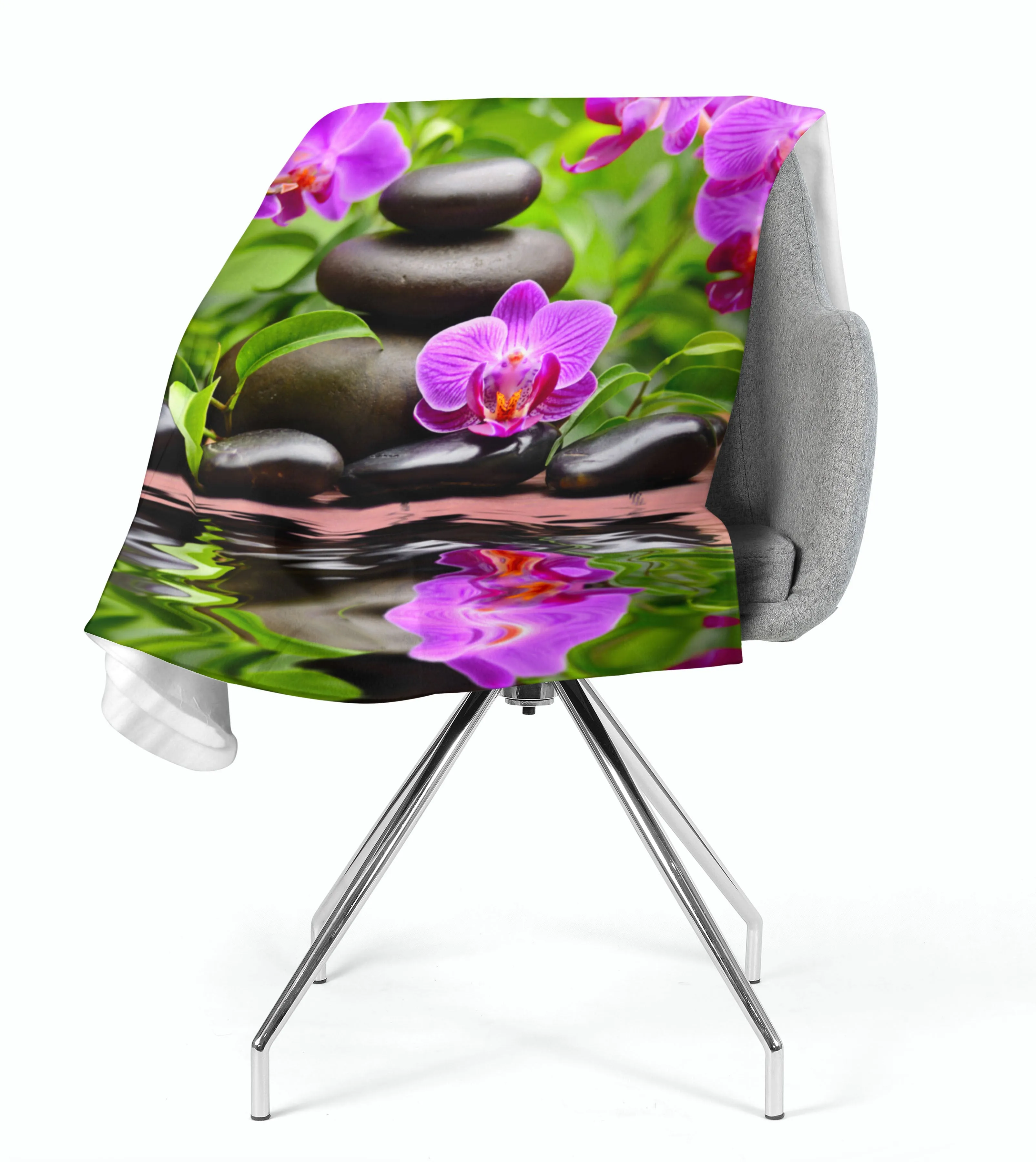 Fleece Blanket Orchids in the Garden