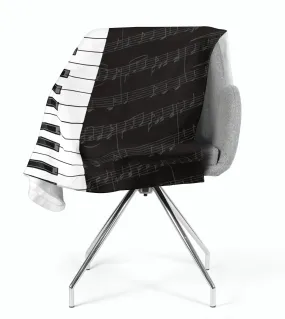 Fleece Blanket Piano Keys
