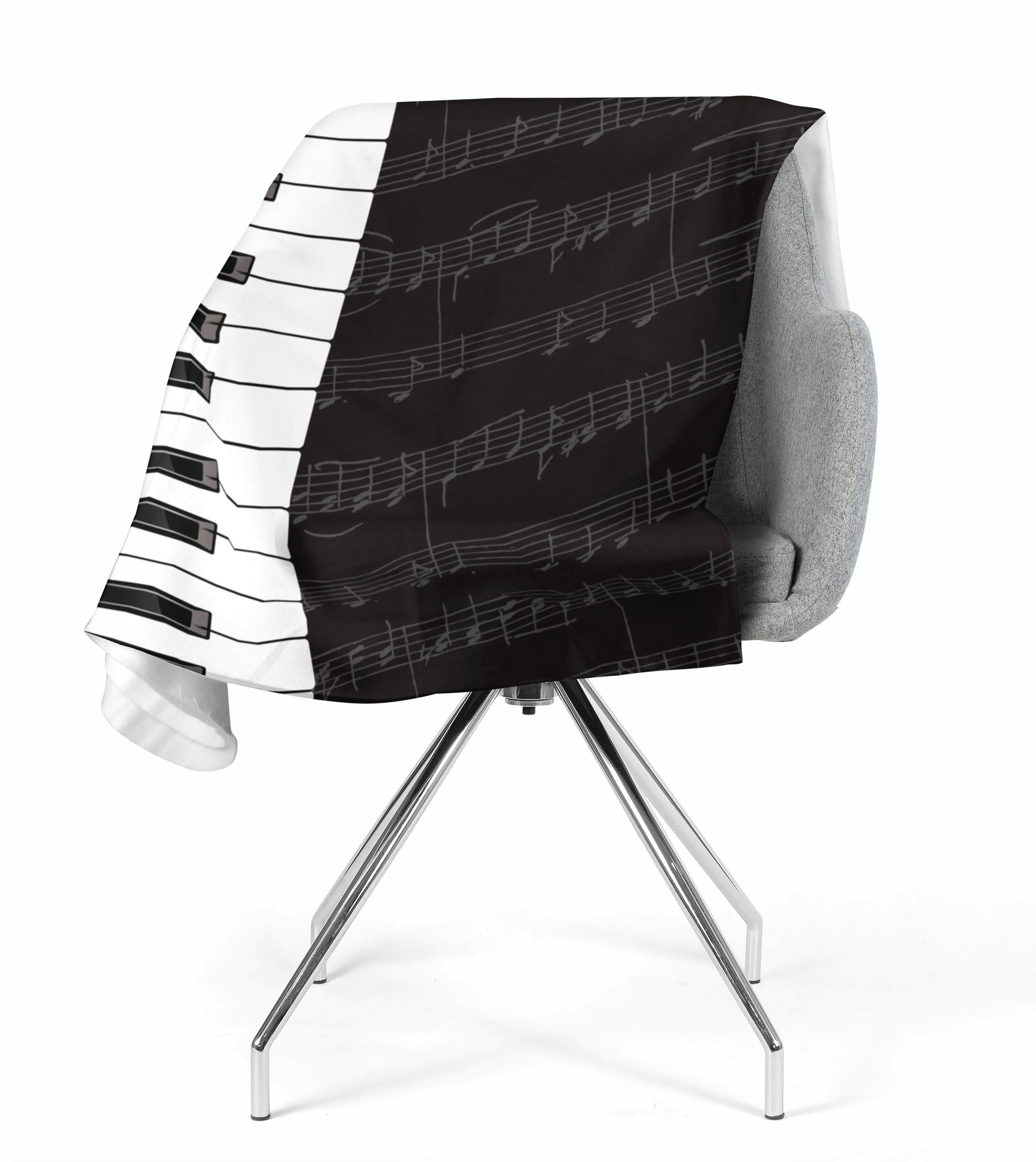 Fleece Blanket Piano Keys