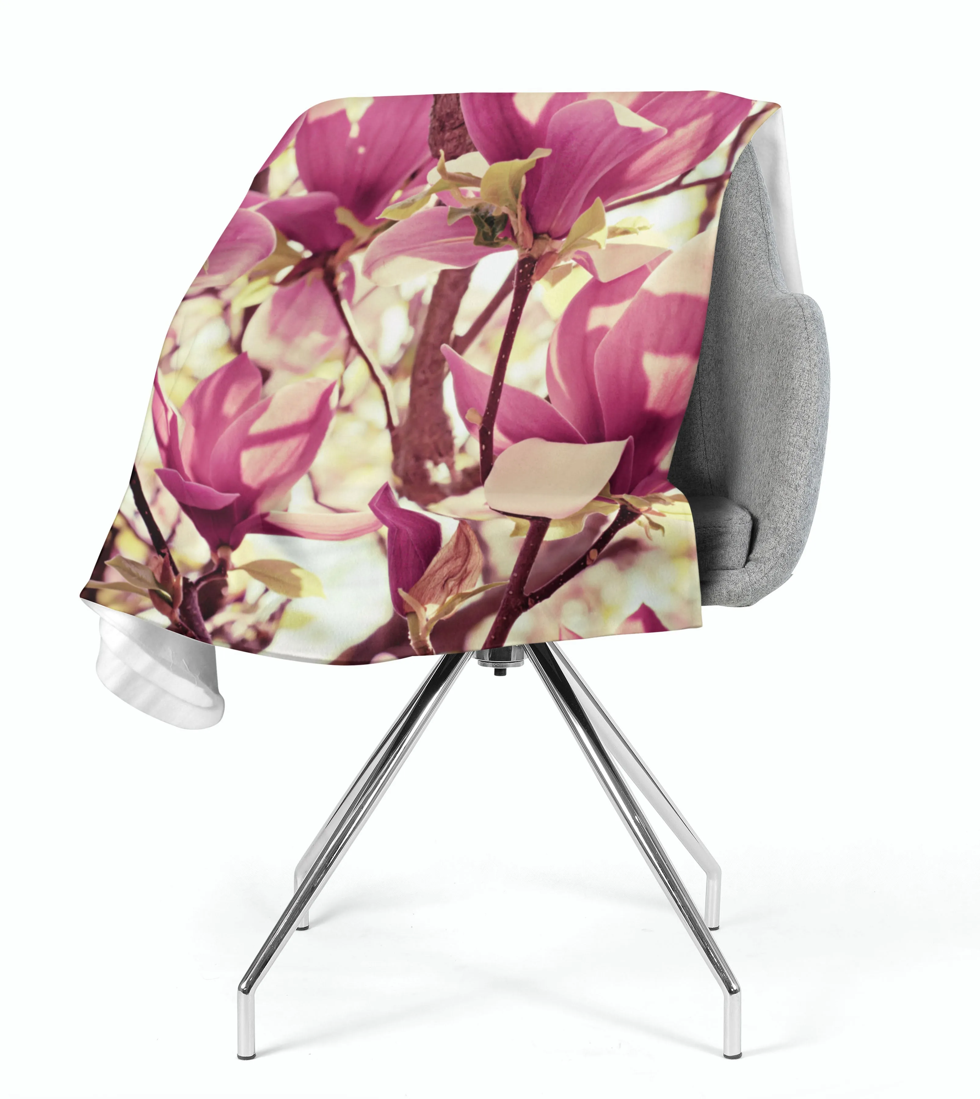 Fleece Blanket Pink Magnolias