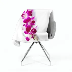 Fleece Blanket Purple-Crimson Orchid