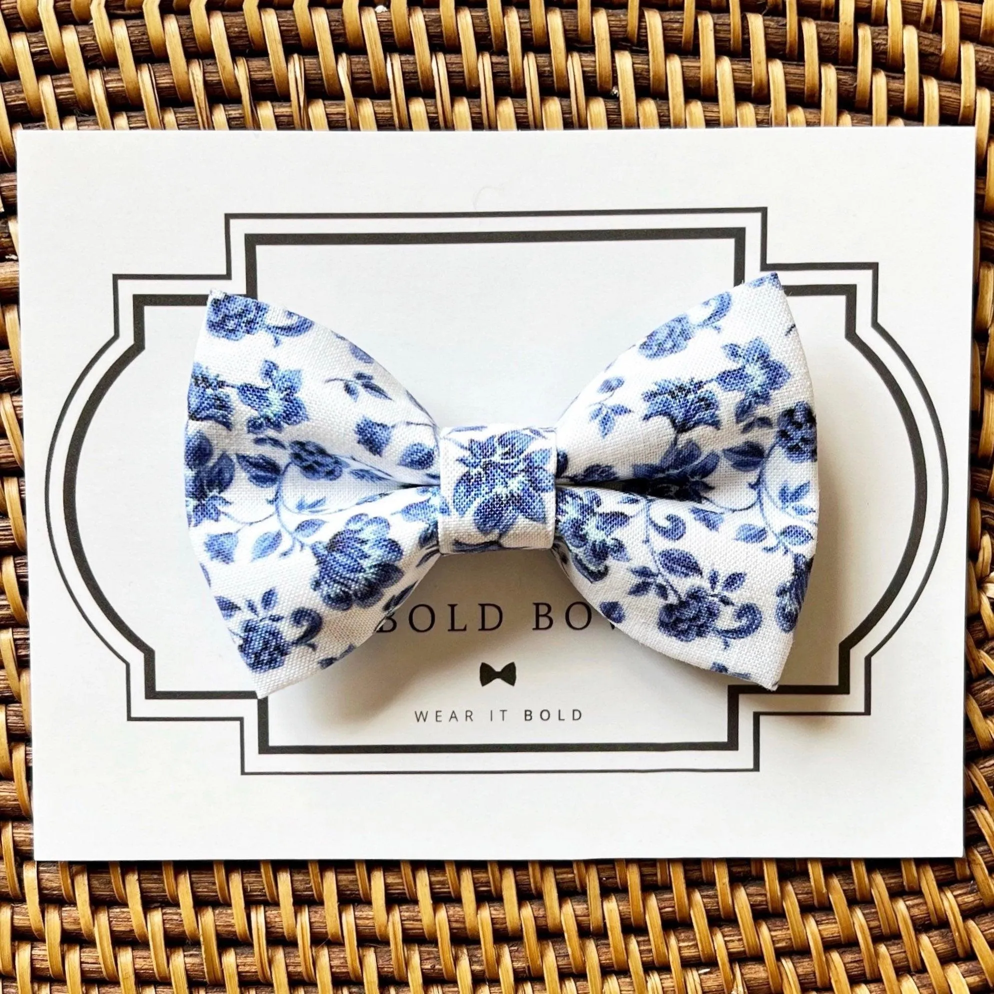 Floral Spring Dog Bow Tie or Cat Bow Tie Gift Set