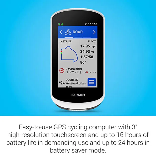 Garmin Edge Explore 2 Power Mount Bundle Includes Power Pin Connectors, 010-02703-01