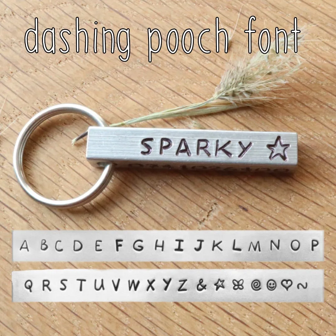 Hand Stamped Tags: Aluminium