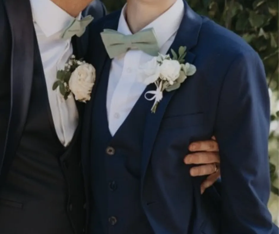 Harrison Sage Green Boys Cotton Bow Tie