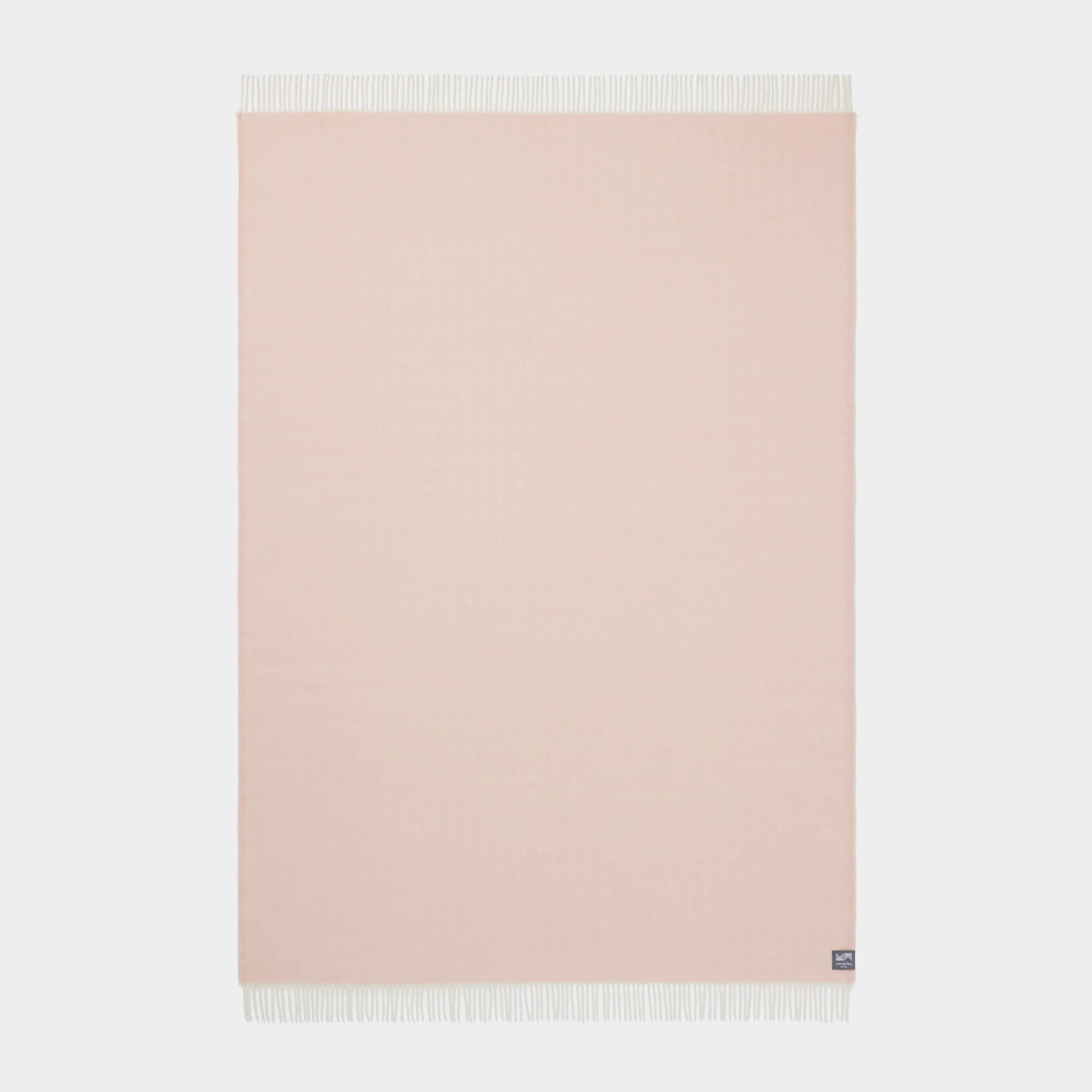 Herringbone Throw in Blush