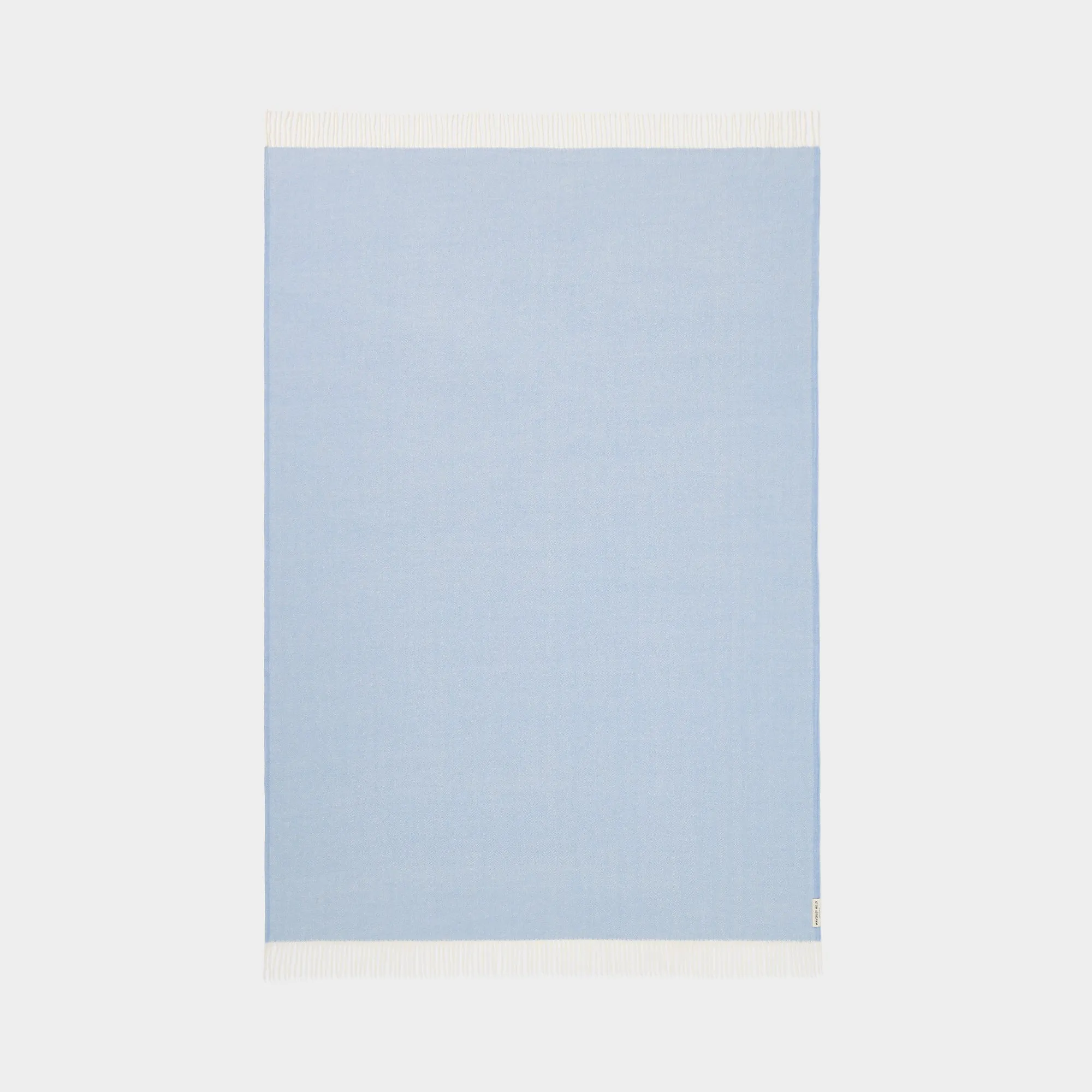 Herringbone Throw in Wineglass Bay Blue