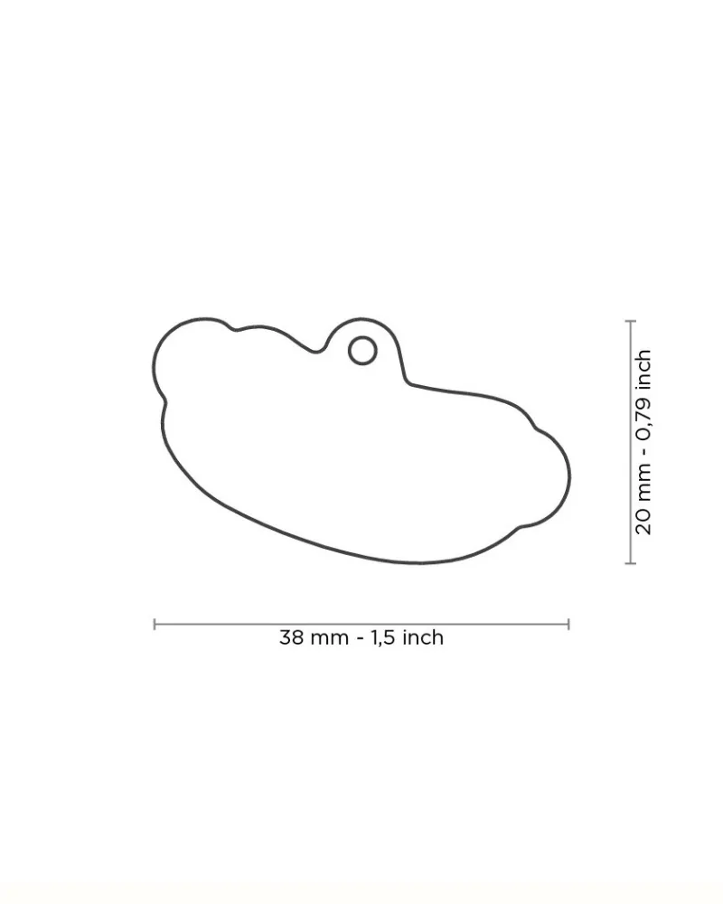 Hot Dog Custom Pet ID Tag