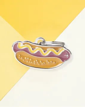 Hot Dog Custom Pet ID Tag