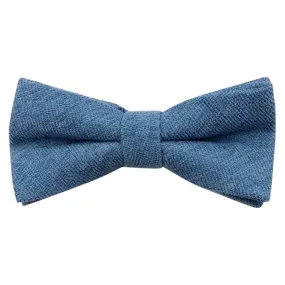 Hux Peacock Teal Blue Boys Cotton Bow Tie
