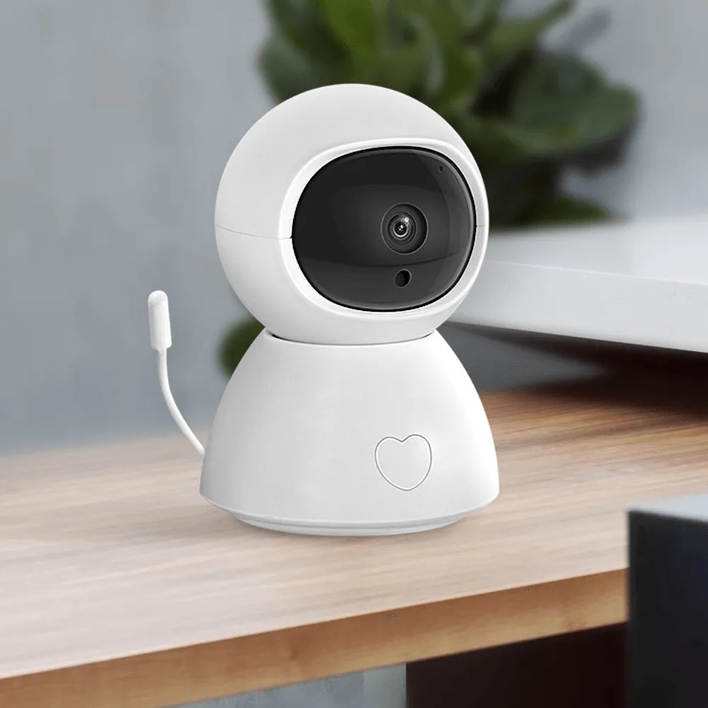 INQMEGA Smart 1080P HD Wifi IP Camera Baby Monotor 355° PTZ Rotation Two Way Audio Baby Care Amazon Alexa Google Home Voice Video Control Indoor Camera