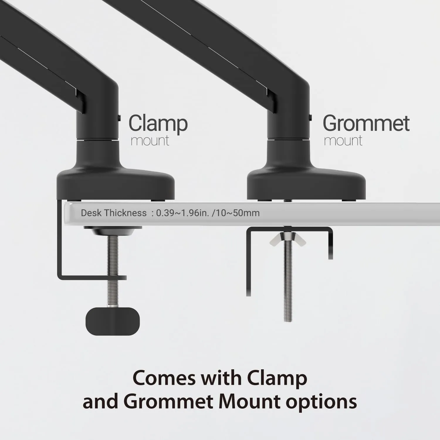 j5create JTSA101 Ergonomic Monitor Desk Mount for Most 17" -32" Monitors - Black