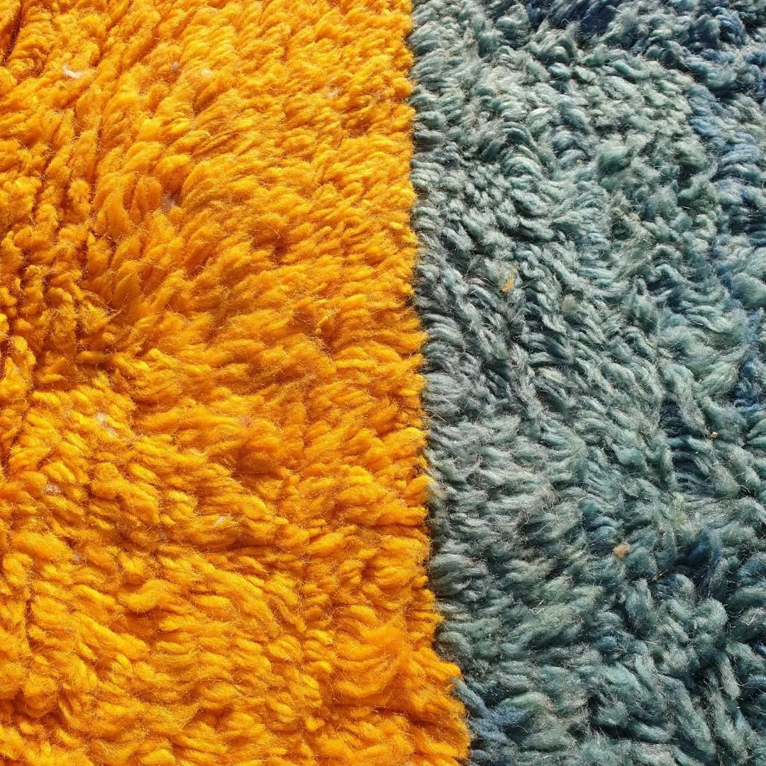 KIMMA | Authentic Moroccan Beni Rug 6x9 (Super Soft Super Thick) Shag Rug | 9'81x6'76 Ft | 299x206 cm | Moroccan Beni Mrirt Rug