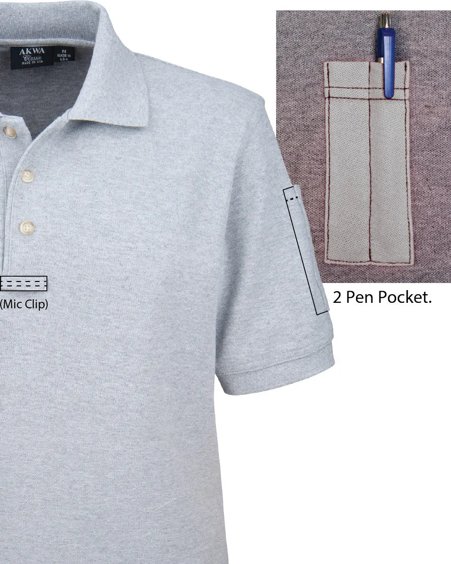Love USA Apparel Men's Cotton Pique Tactical Polo