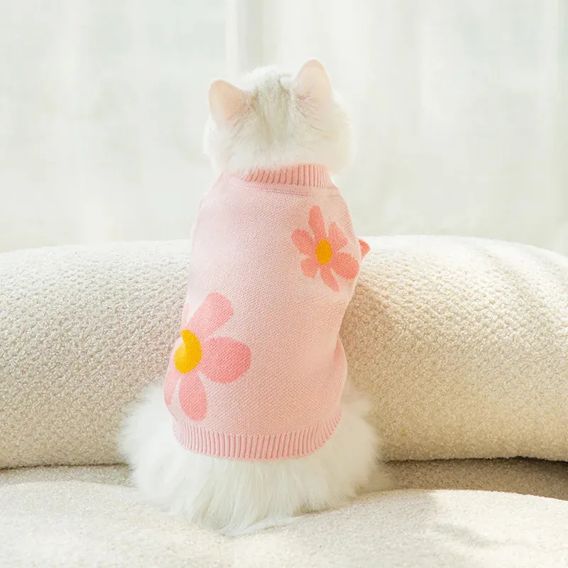 Luxury Cardigan Dog Sweaters Winter Warm Dog Clothes Chihuahua French Bulldog Clothing Pet Coat Jacket Pet Items Knitted Sweater