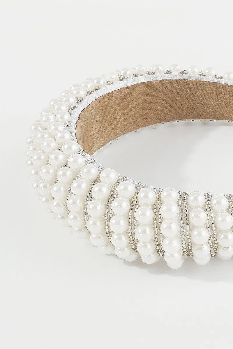 Luxury Full Pearls Seed Beads Headband