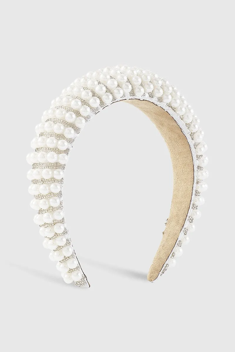 Luxury Full Pearls Seed Beads Headband