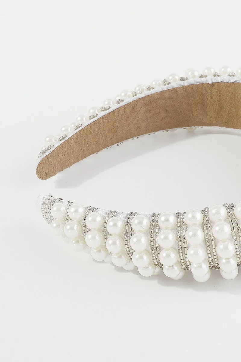 Luxury Full Pearls Seed Beads Headband